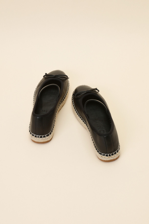 SUECOMMA BONNIE - 플랫 - Espadrille mary Jane flat(black)