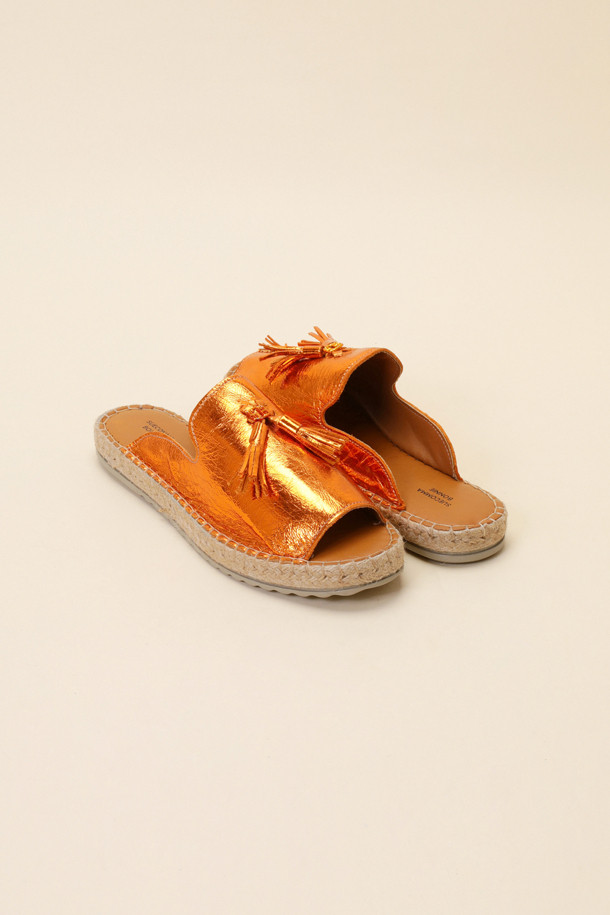 SUECOMMA BONNIE - 샌들 - Tassel point sandal(orange)