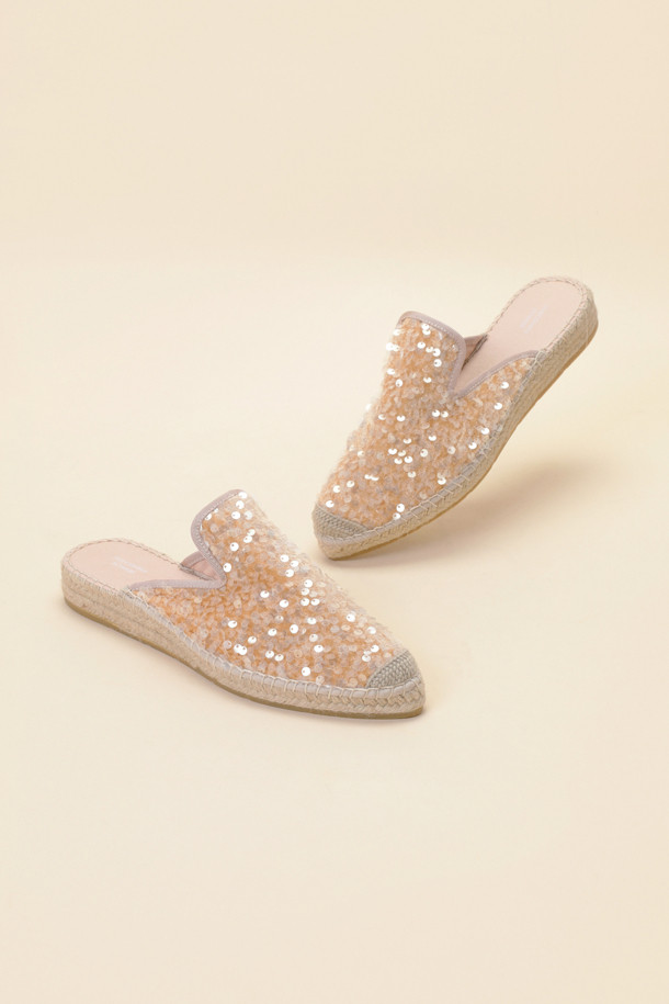 SUECOMMA BONNIE - 샌들 - Spangle mule(beige)