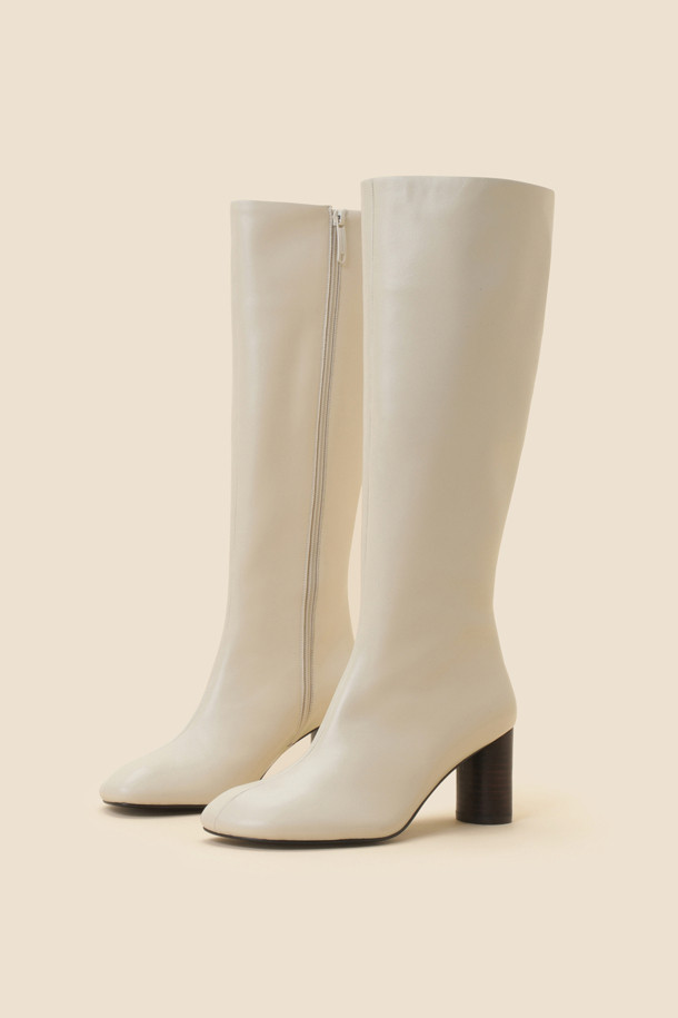 SUECOMMA BONNIE - 부츠/워커 - Slim long boots(ivory)