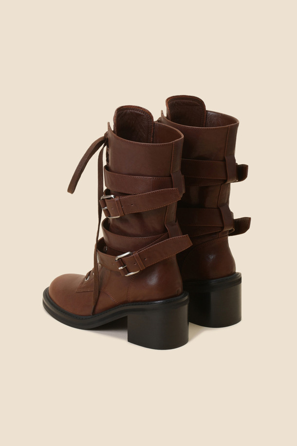 SUECOMMA BONNIE - 부츠/워커 - Signature cocky boots(brown)