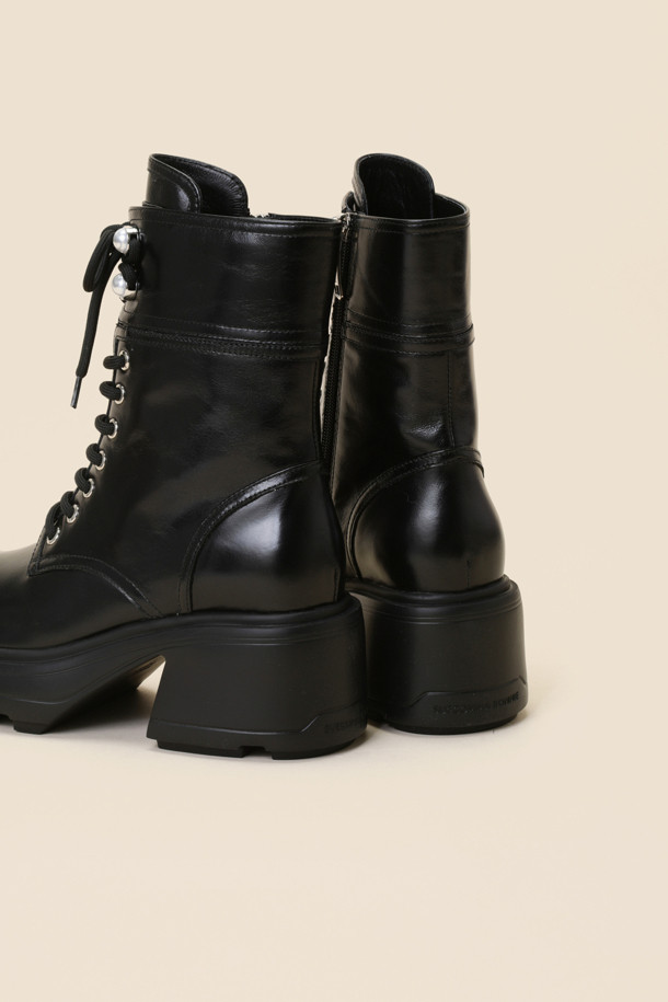 SUECOMMA BONNIE - 부츠/워커 - Pearl point walker boots(black)