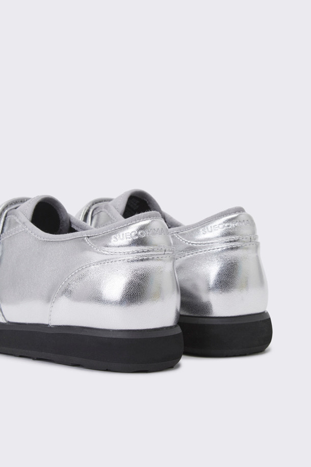 SUECOMMA BONNIE - 스니커즈 - Flat strap sneakers(silver)