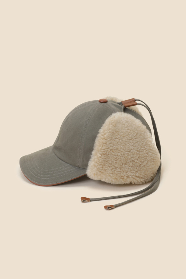 SUECOMMA BONNIE - 모자 - [김나영 착용] Fur trapper hat(khaki)