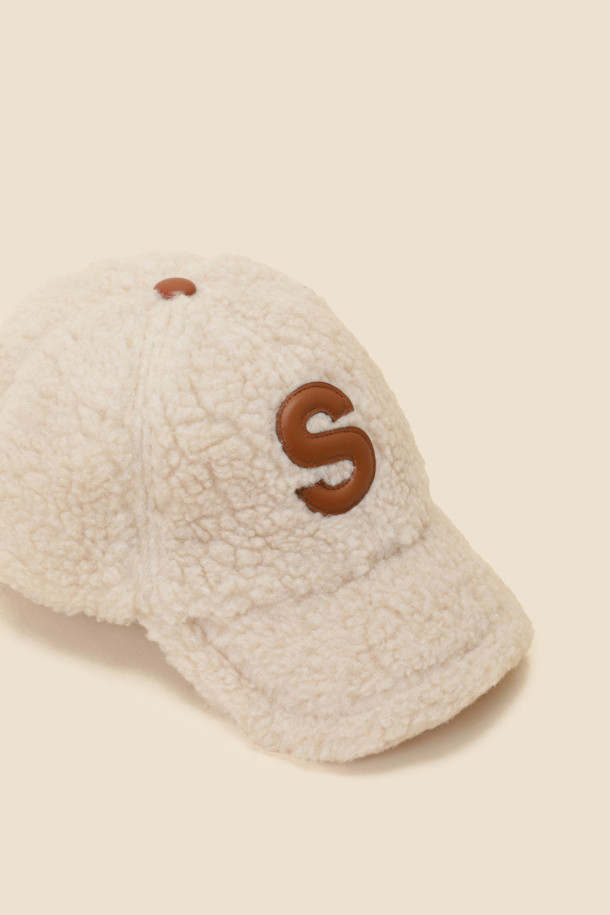 SUECOMMA BONNIE - 모자 - Fur ball cap(beige)