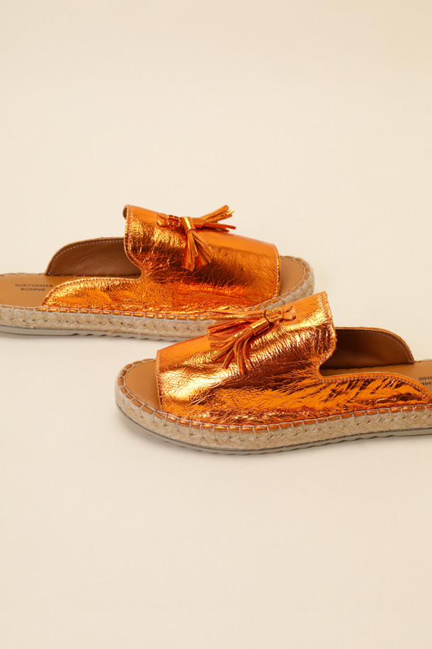 SUECOMMA BONNIE - 샌들 - Tassel point sandal(orange)