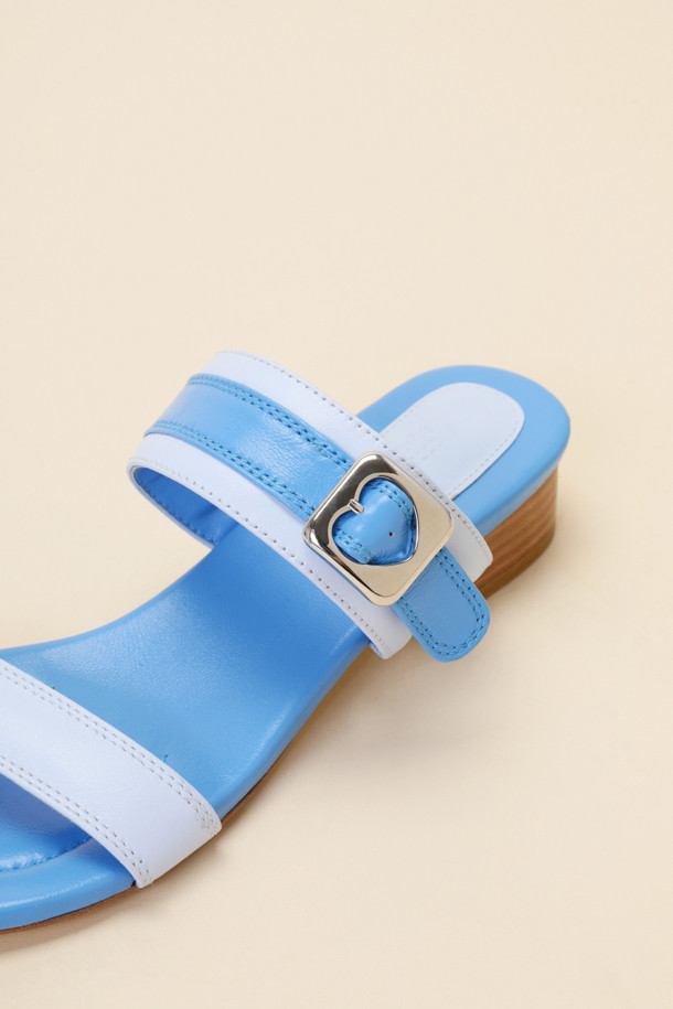 SUECOMMA BONNIE - 샌들 - Heart Slide(blue)