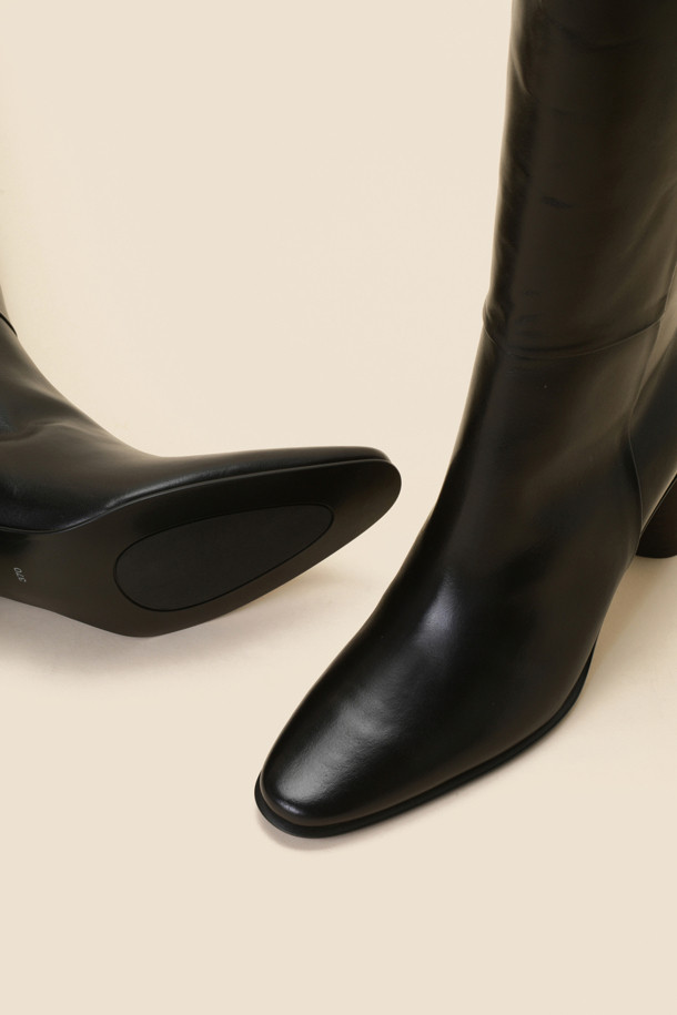 SUECOMMA BONNIE - 부츠/워커 - Line long boots(black)