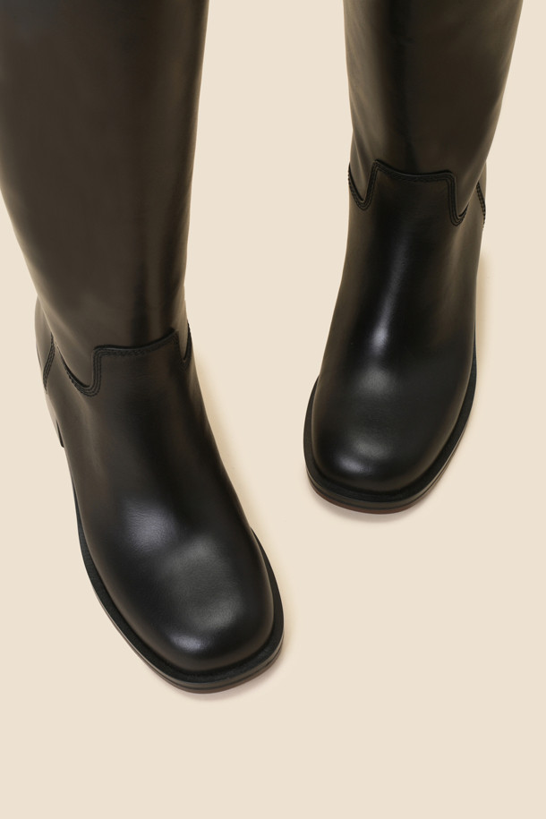 SUECOMMA BONNIE - 부츠/워커 - Basic long boots(black)