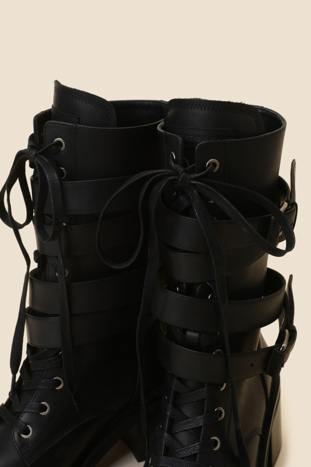 SUECOMMA BONNIE - 부츠/워커 - Signature cocky boots(black)