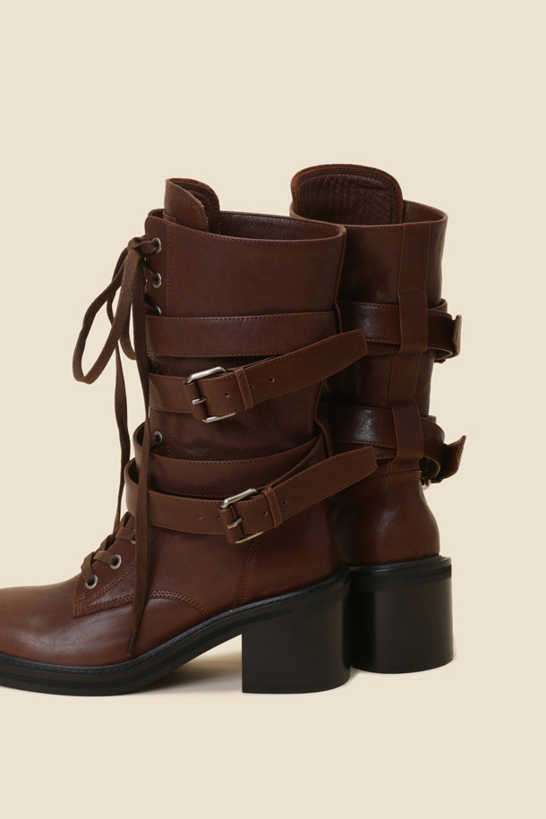 SUECOMMA BONNIE - 부츠/워커 - Signature cocky boots(brown)