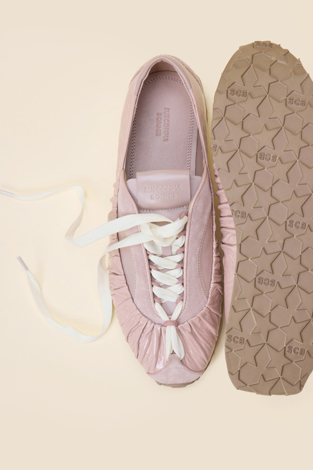 SUECOMMA BONNIE - 스니커즈 - Ribbon sneakers(pink)