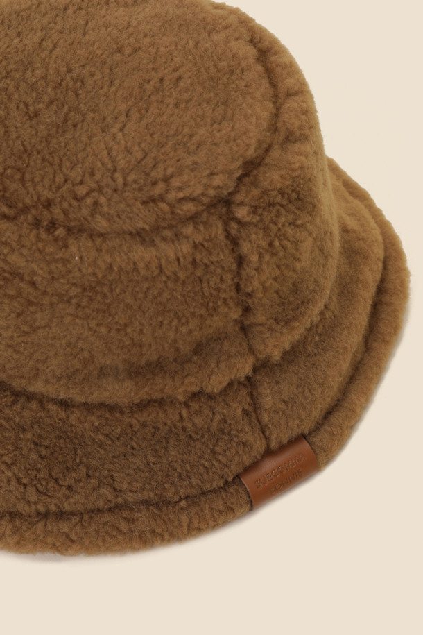 SUECOMMA BONNIE - 모자 - Fur bucket hat(brown)