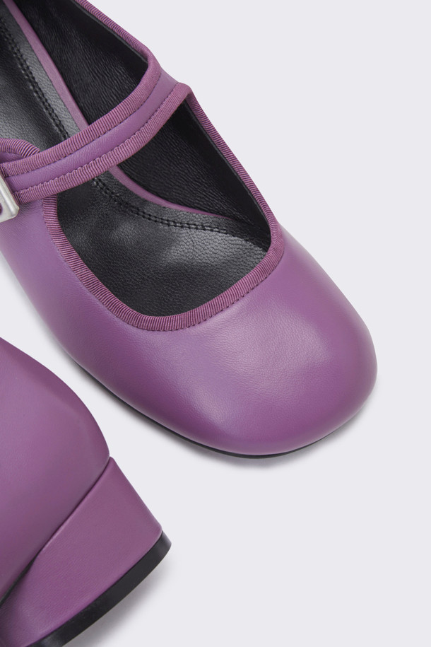 SUECOMMA BONNIE - 플랫 - Round toe mary-jane flat(purple)