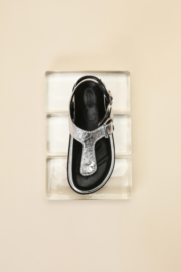 SUECOMMA BONNIE - 샌들 - Jewelry point sandal(silver)