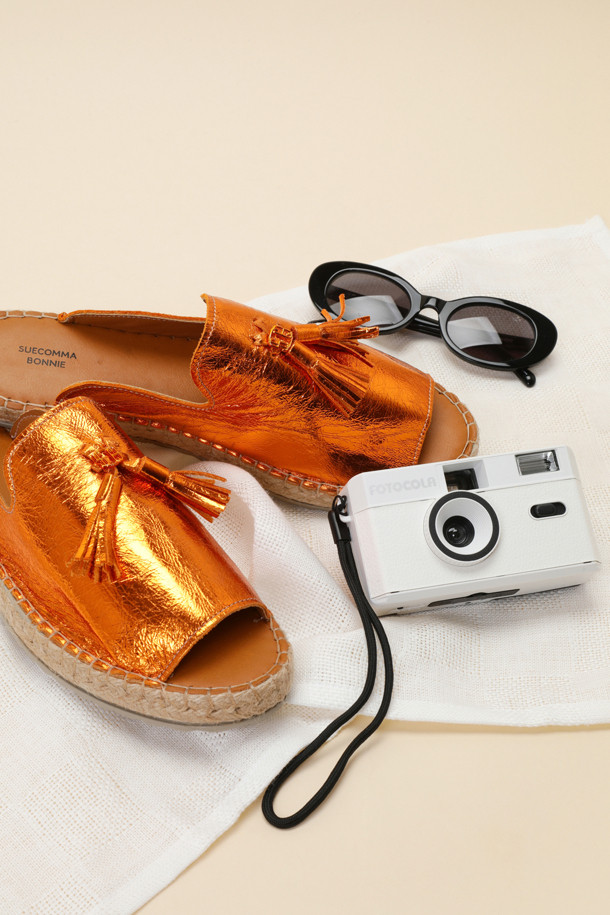 SUECOMMA BONNIE - 샌들 - Tassel point sandal(orange)