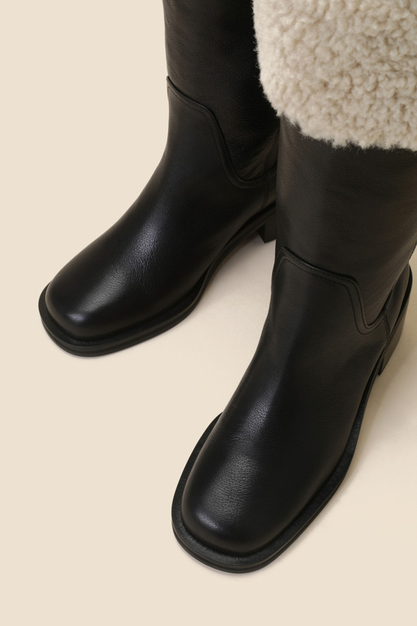 SUECOMMA BONNIE - 부츠/워커 - [김나영 착용]Mustang thigh-high boots(black)