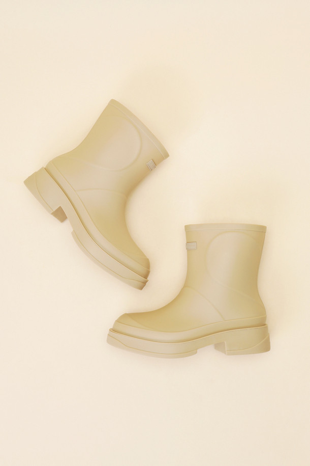 SUECOMMA BONNIE - 부츠/워커 - Heart ankle rain boots(beige)