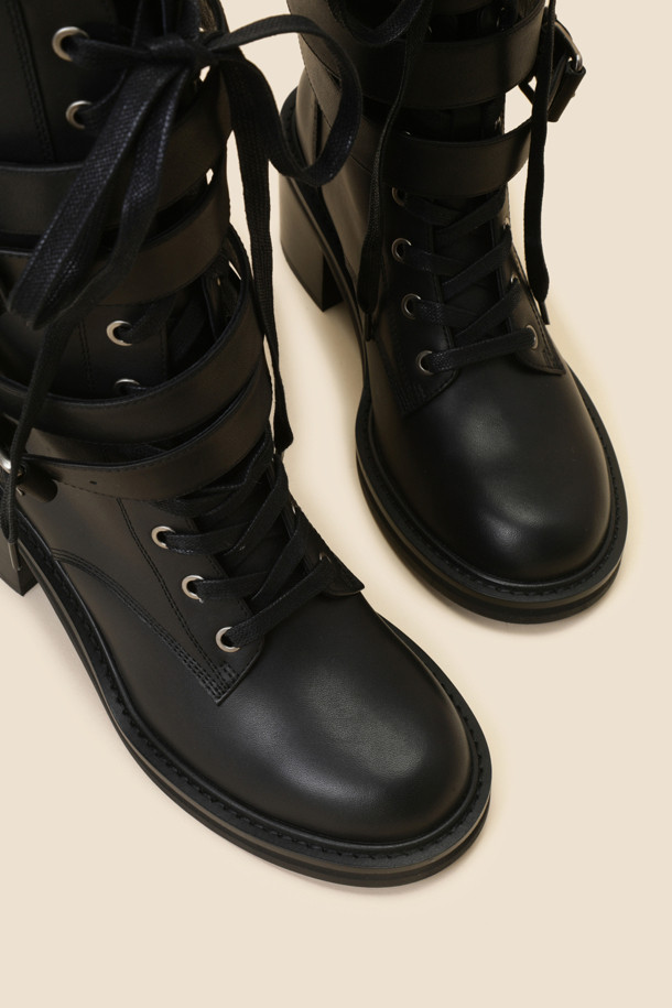 SUECOMMA BONNIE - 부츠/워커 - Signature cocky boots(black)