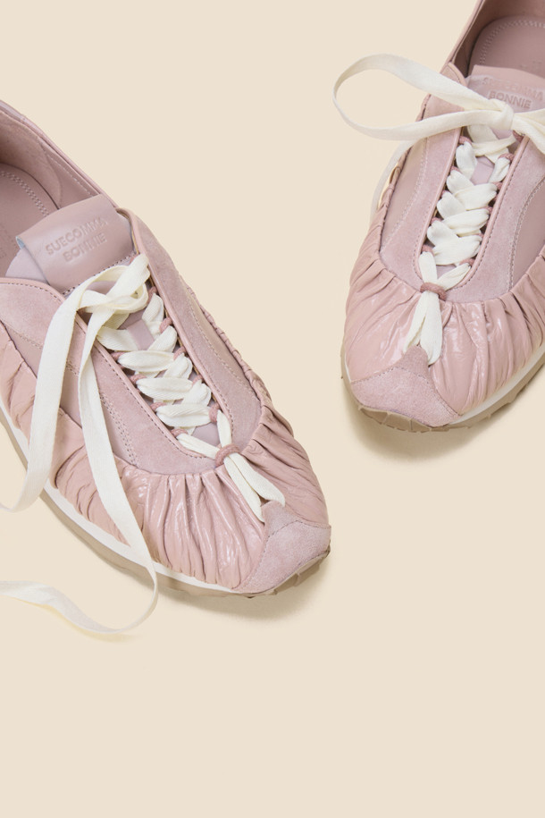 SUECOMMA BONNIE - 스니커즈 - Ribbon sneakers(pink)