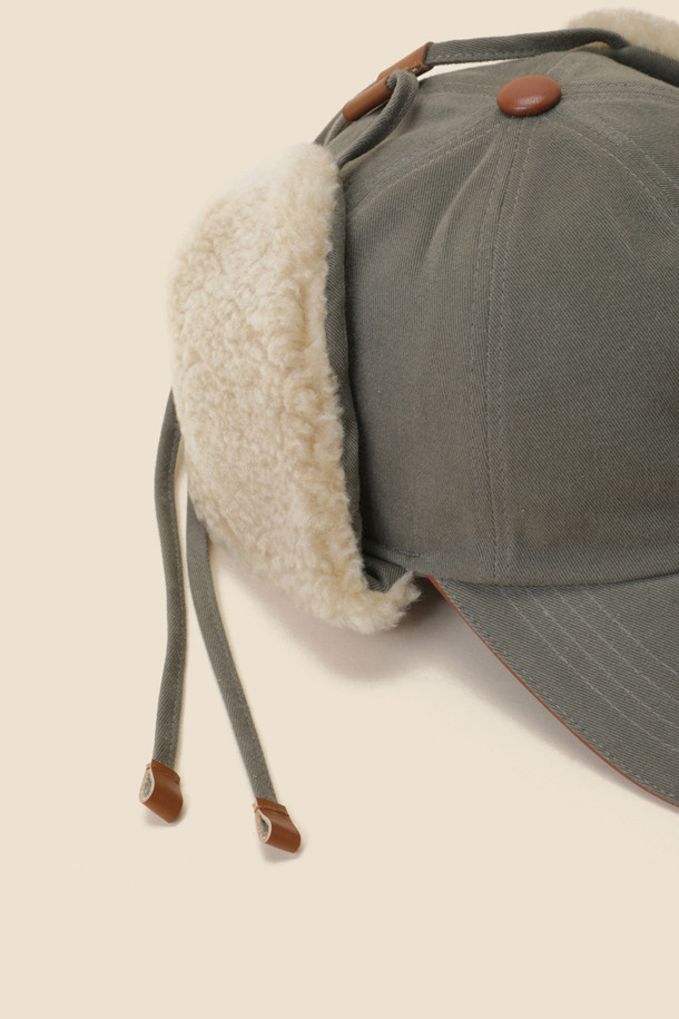 SUECOMMA BONNIE - 모자 - [김나영 착용] Fur trapper hat(khaki)