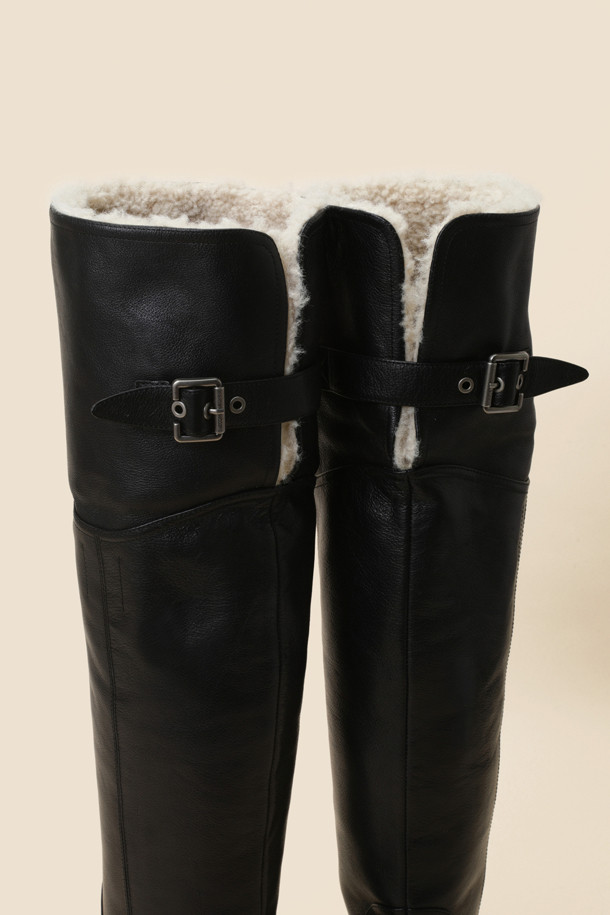 SUECOMMA BONNIE - 부츠/워커 - [김나영 착용]Mustang thigh-high boots(black)