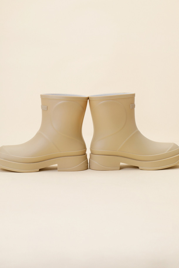 SUECOMMA BONNIE - 부츠/워커 - Heart ankle rain boots(beige)