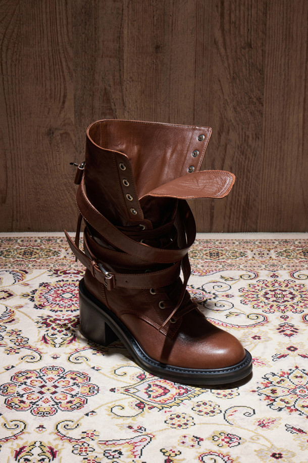 SUECOMMA BONNIE - 부츠/워커 - Signature cocky boots(brown)