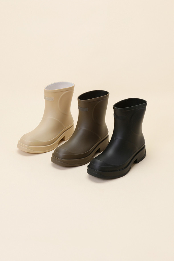 SUECOMMA BONNIE - 부츠/워커 - Heart ankle rain boots(beige)