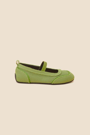 Knit mary jane flat(green)