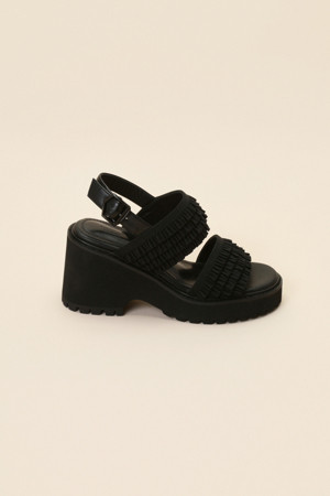 Cancan 24 platform sandal(black)