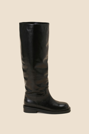 Slouch long boots(black)