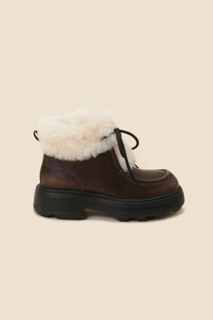 Winter duggy ankle boots(brown)