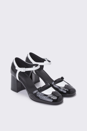 Oxford point pumps(black&white)