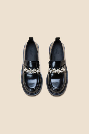 Beads loafer(black)