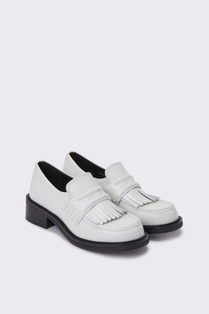 Fringe loafer(white)