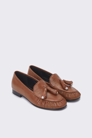 Tassel loafer flat(brown)