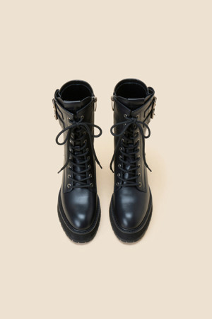 Platform walker boots(black)