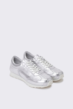 Low sneakers(silver)