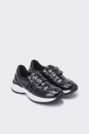 Polygon sneakers(black)