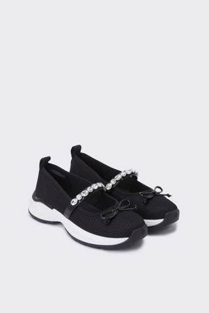 Mesh mary jane sneakers(black)