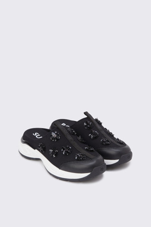 Fleur24 mule sneakers(black)