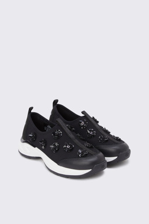 Fleur24 slip on sneakers(black)