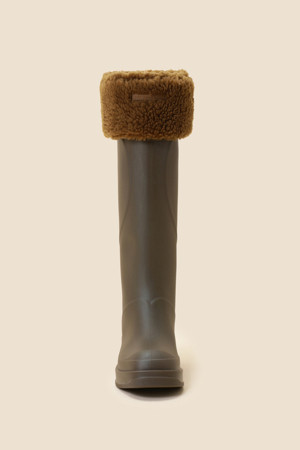 Fur boots socks(brown)