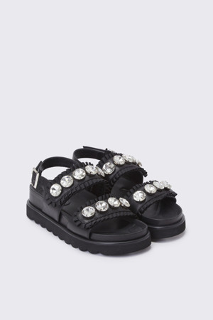 Jewelry sandal(black)