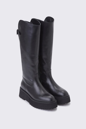 Straight line long boot(black)