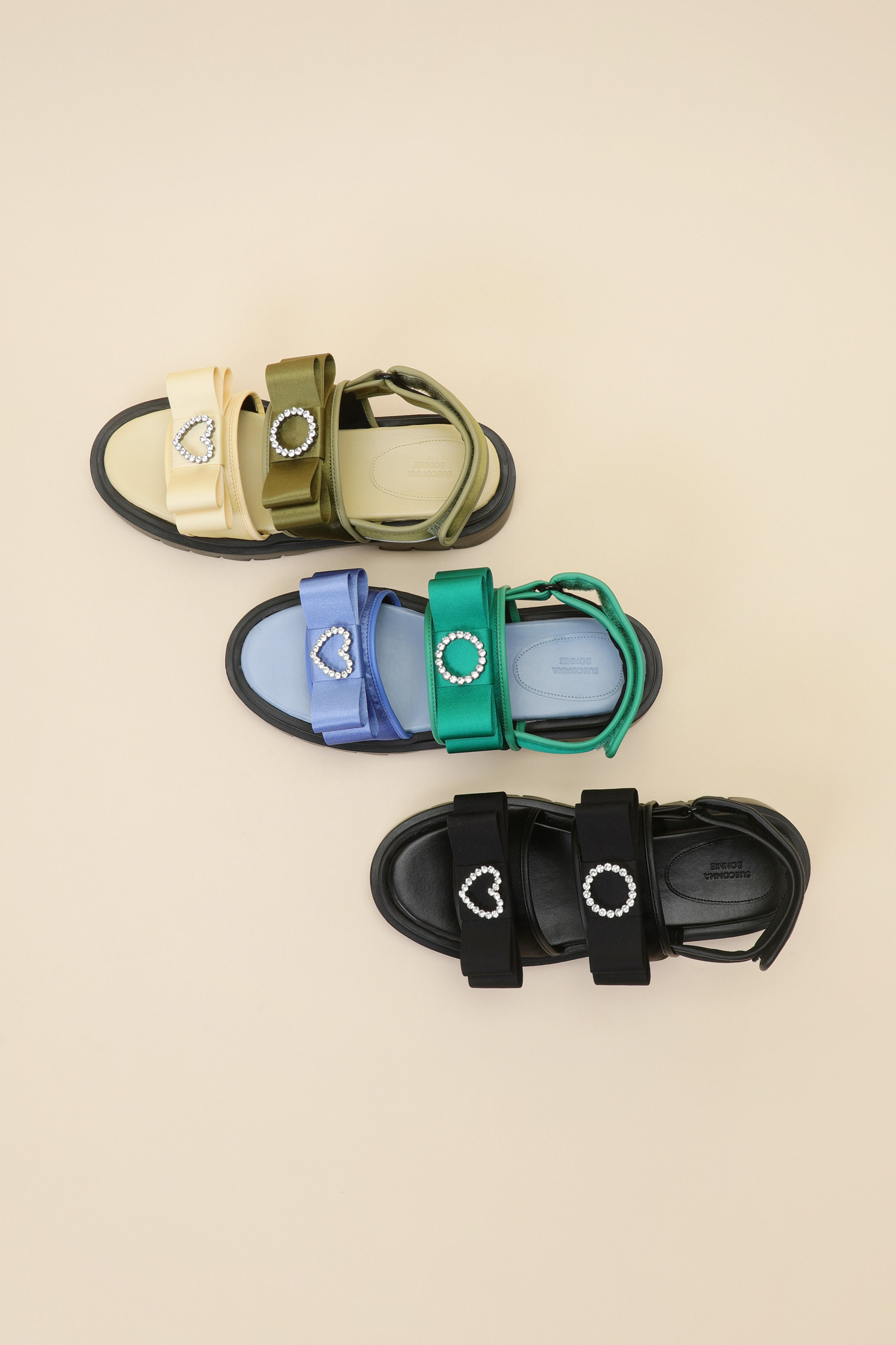 ★SUECOMMA BONNIE★ Frangia ribbon sandalscamel DG2AM25031CM Frangia ribbon sandal(blue)_SUECOMMA BONNIE - 코오롱몰