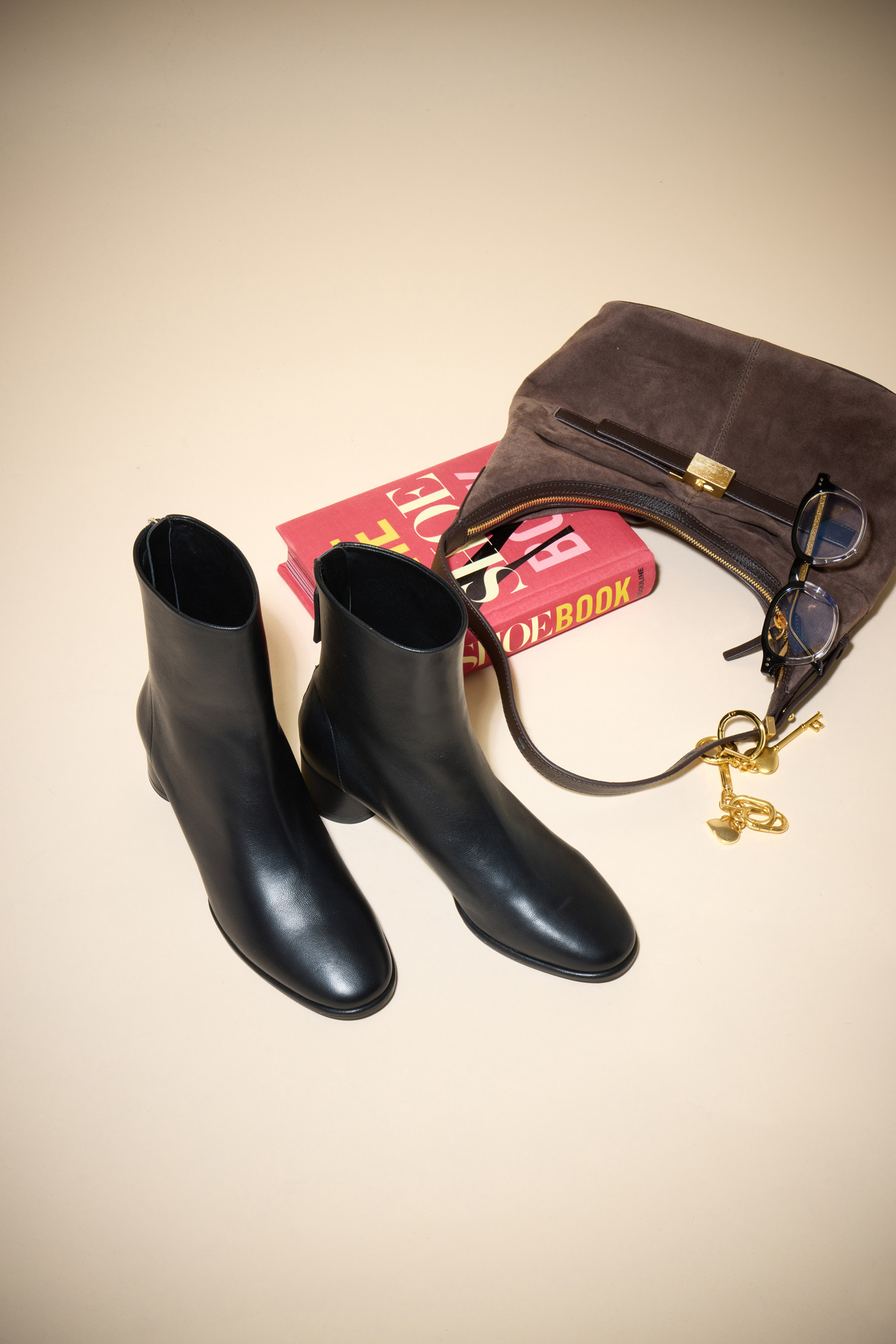 SUECOMMA BONNIE] Slim line ankle boots(black)