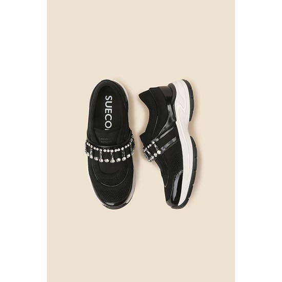 Jewelry strap sneakers(black)