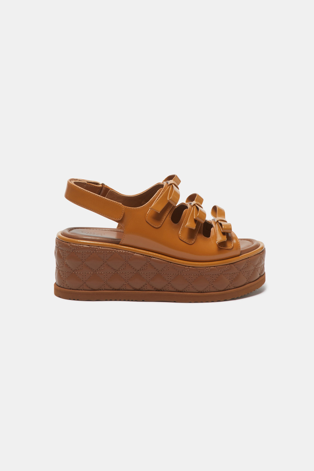 ★SUECOMMA BONNIE★ Frangia ribbon sandalscamel DG2AM25031CM SUECOMMA BONNIE] Frangia ribbon sandals(camel)